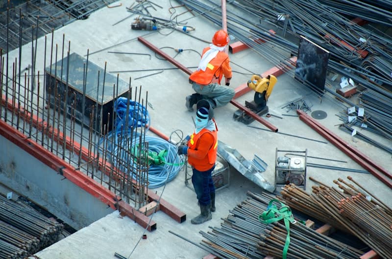 Bouwvakkers aan het werk